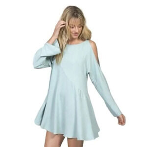FREE‎ PEOPLE Clear Skies Solid Tunic in Mint